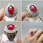 Cincin Batu Delima Asli